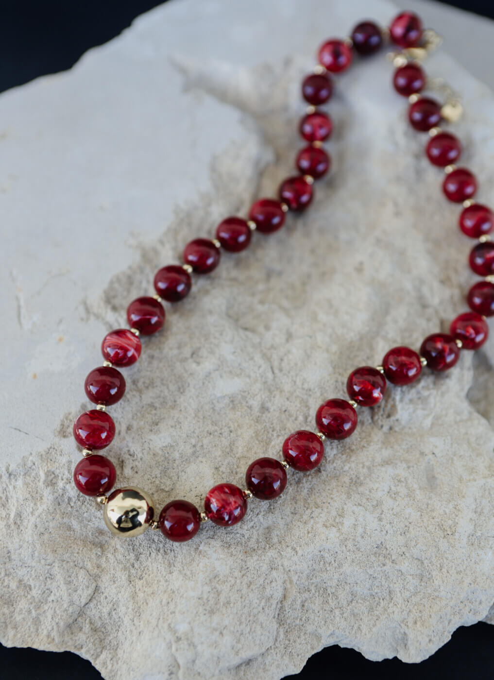 Maroon Necklace