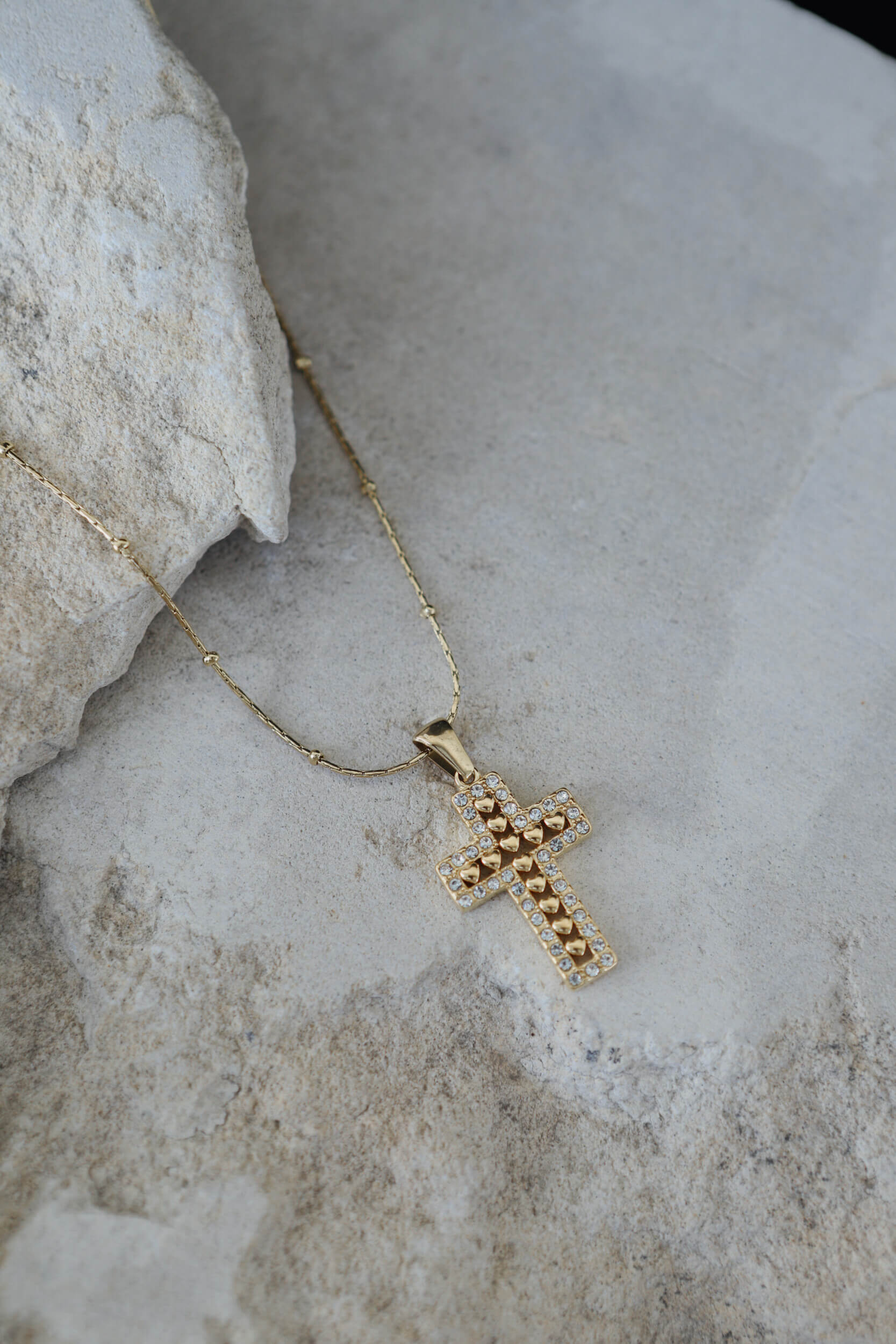 Heart Cross Necklace