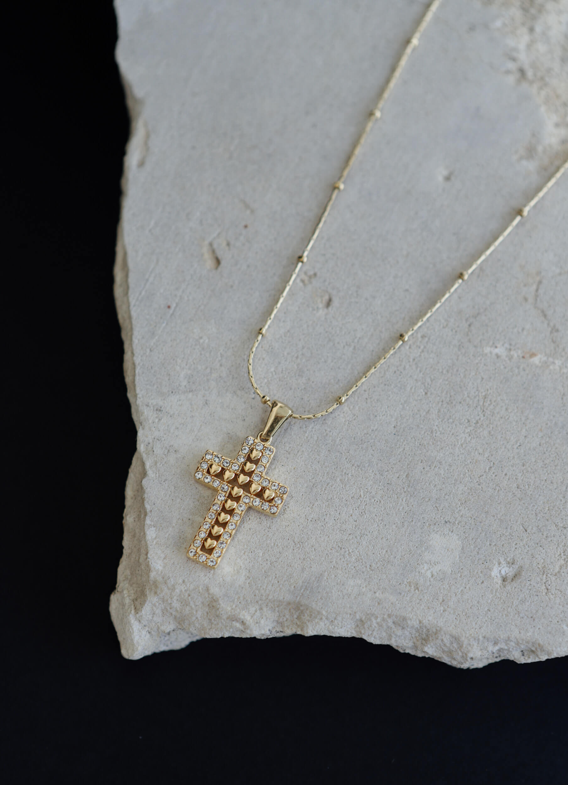Heart Cross Necklace